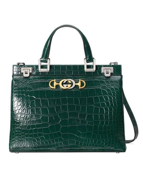 crocodile leather zumi bag gucci|Meet Gucci's Latest It Bag: The Zumi .